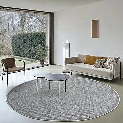 Tapis rond - Tromsø (argent)