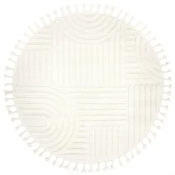 Tapis rond - Campbell (blanc cassé)