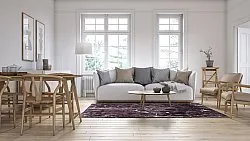Tapis Wilton - Vieste (noir/blanc)