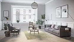 Tapis Wilton - Jervis (gris/beige)