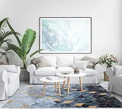 Tapis Wilton - Brigooda (bleu)