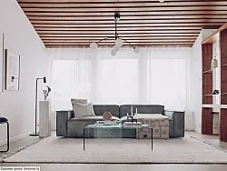 Tapis en laine - Averdon (blanc cassé)