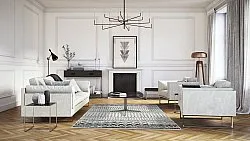 Tapis Wilton - Ovada (noir/blanc)