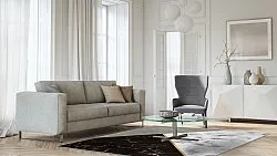 Tapis Wilton - Savino (noir/blanc/gris)