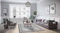 Tapis Wilton - Amer (noir/blanc)