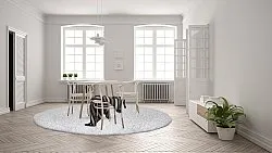 Tapis ronds - Antuco (gris clair)