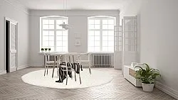 Tapis ronds - Antuco (blanc)