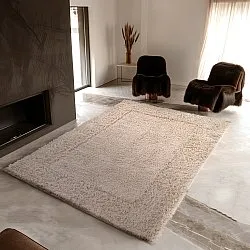 Tapis à poils longs - Aline Natural Cotton Shaggy (beige)