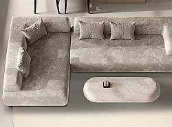 Tapis rond en coton - Billie (blanc)