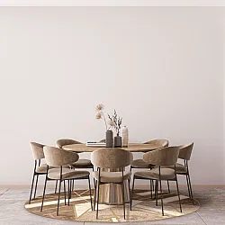 Tapis rond - Amasra (beige)