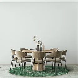 Tapis rond - Lainey (vert)