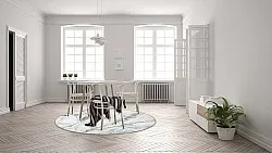 Tapis rond - Genova (blanc)