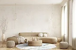 Tapis rond - Genova (blanc)
