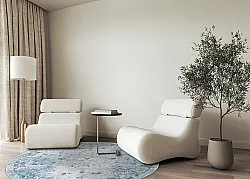 Tapis rond - Gombalia (bleu clair)