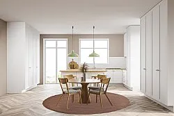 Tapis rond - Hamilton (Deep Taupe)