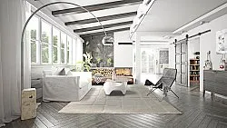 Tapis moelleux - Flavia (blanc cassé)
