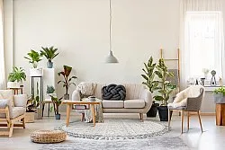 Tapis rond - Intérieur/Extérieur Diego (gris)