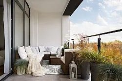Tapis rond - Intérieur/Extérieur Hampton (gris)