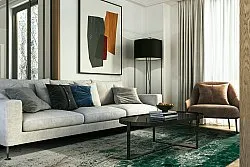 Tapis Wilton - Tamalous (beige/vert)