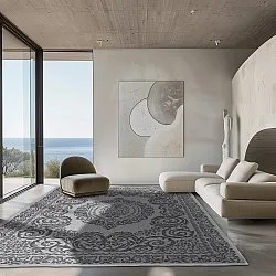 Tapis d’intérieur et d’extérieur - Sylvaine (noir)