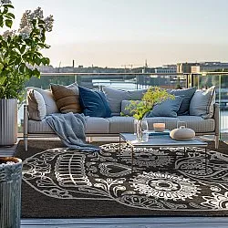 Tapis d’intérieur et d’extérieur - Raylan (noir)