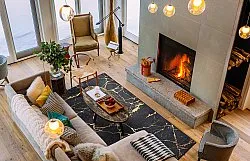 Tapis Wilton - Vieste (noir/doré)