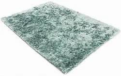 Tapis à poils longs - Janjira (bleu-vert)