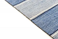 Tapis patchwork - Julia (bleu)