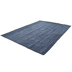 Tapis en jute - Amasia (bleu)