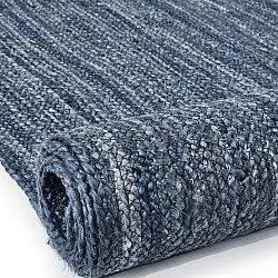 Tapis en jute - Amasia (bleu)