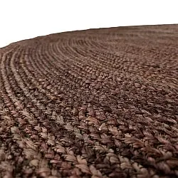 Tapis rond en jute - Amasia (café)