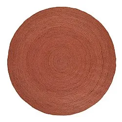 Tapis rond en jute - Amasia (châtaigne)