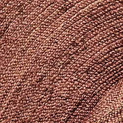 Tapis rond en jute - Amasia (châtaigne)