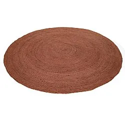 Tapis rond en jute - Amasia (châtaigne)