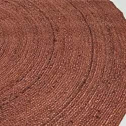 Tapis rond en jute - Amasia (châtaigne)