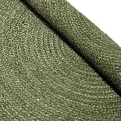 Tapis rond en jute - Amasia (vert militaire)