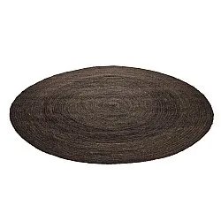 Tapis rond en jute - Amasia (gris foncé)