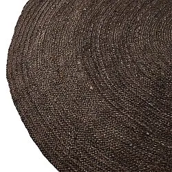 Tapis rond en jute - Amasia (gris foncé)
