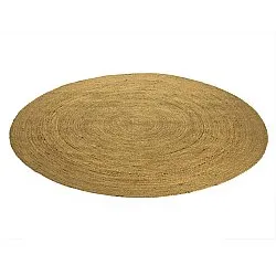 Tapis rond en jute - Amasia (orange)