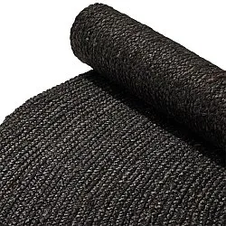 Tapis rond en jute - Amasia (noir)