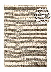 Tapis chanvre - Bally Jute/wool Bubble (nature/blanc)