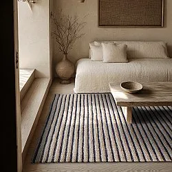 Tapis chanvre - Howrah Braided Jute (naturel/blanc/noir)