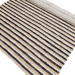 Tapis chanvre - Howrah Braided Jute (naturel/blanc/noir)