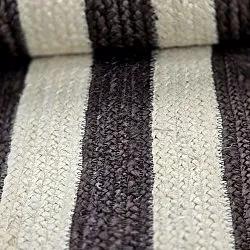 Tapis chanvre - Jessore (taupe foncé/blanc)