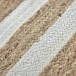 Tapis chanvre - Jessore (nature/blanc)