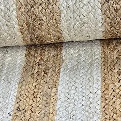 Tapis chanvre - Jessore (nature/blanc)