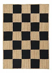 Tapis chanvre - Khulna (naturel/noir)