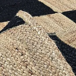 Tapis chanvre - Khulna (naturel/noir)