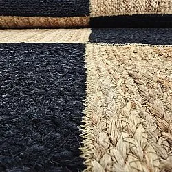 Tapis chanvre - Khulna (naturel/noir)