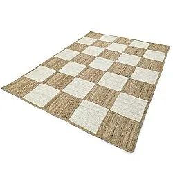 Tapis chanvre - Khulna (nature/blanc)